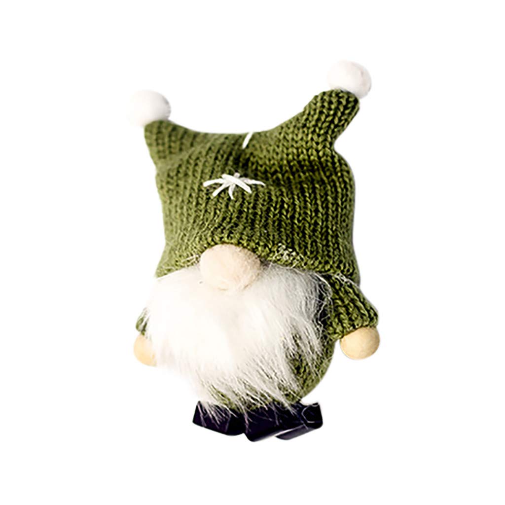 Keepfit Christmas Gnome Plush Doll - Handmade Holiday Decoration, Festive Tabletop Ornament for Home, Kids Birthday Gift | Perfect for Christmas Tree Decor, Mantel Display & Seasonal Party Decorations