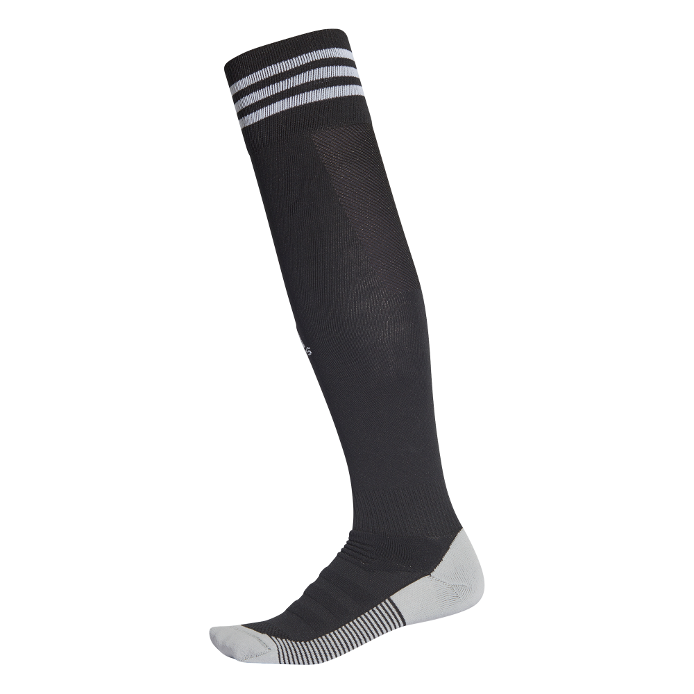Adidas Adi 18 Athletic Socks - Black/White - Cushioned Performance Socks for Running, Training & Sports - Pack of 1 Pair
