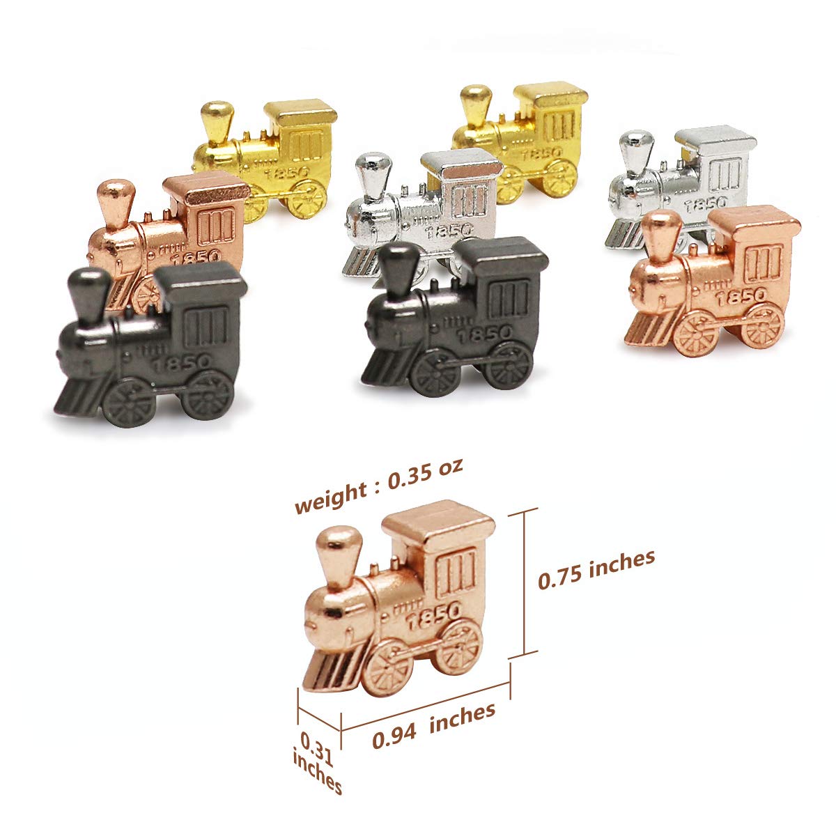 Exqline Mexican Train Dominoes Set with 6.5