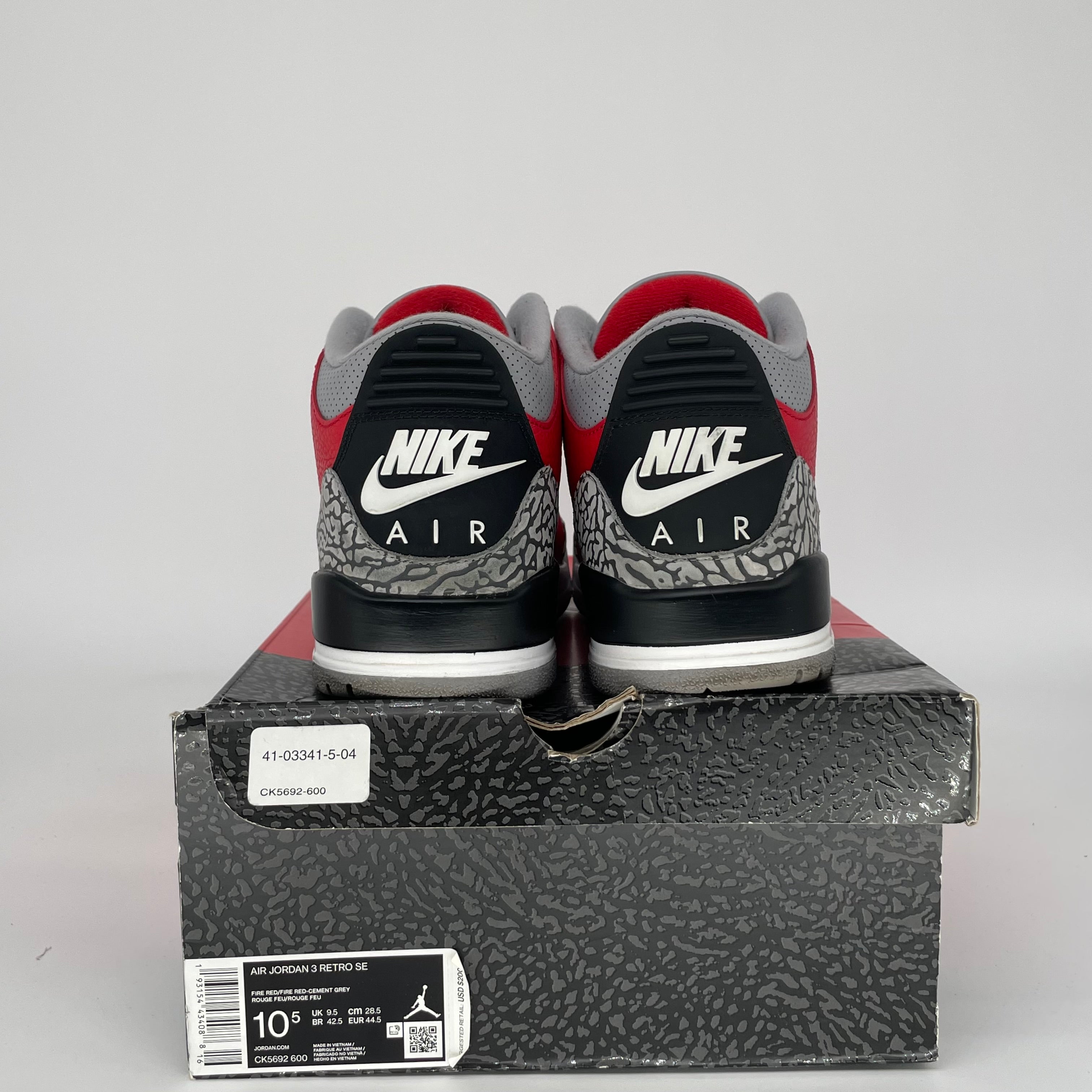 AIR JORDAN 3 UNITE Retro Basketball Shoes Men's Size 10.5 - Style CK5692-600 | Authentic Nike Sneakers for Running, Gym & Streetwear Fashion