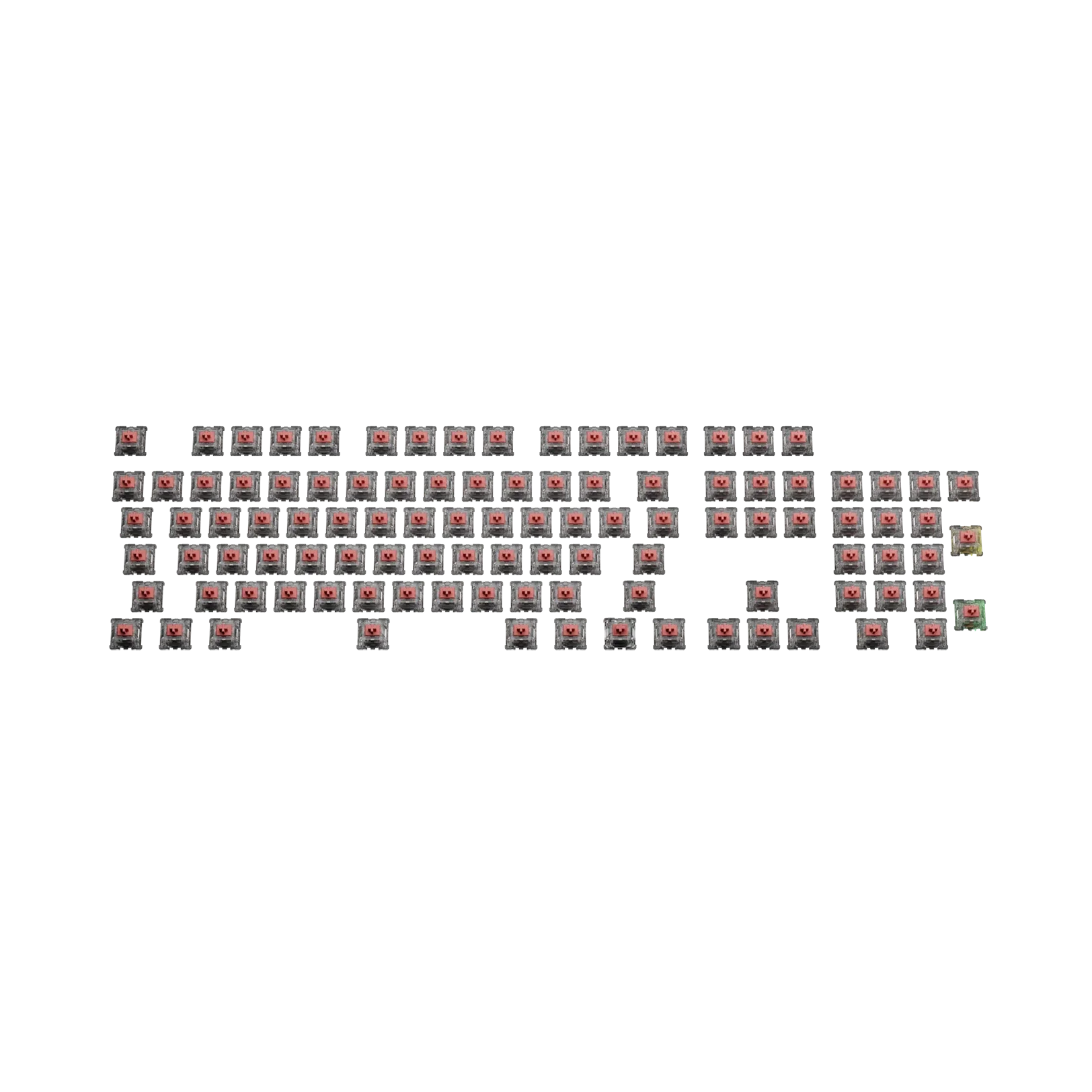Glorious Fox Ultralight MX 100 ANSI Mechanical Keyboard Switches - Premium Linear Switches for Gaming, Typing & Office Use