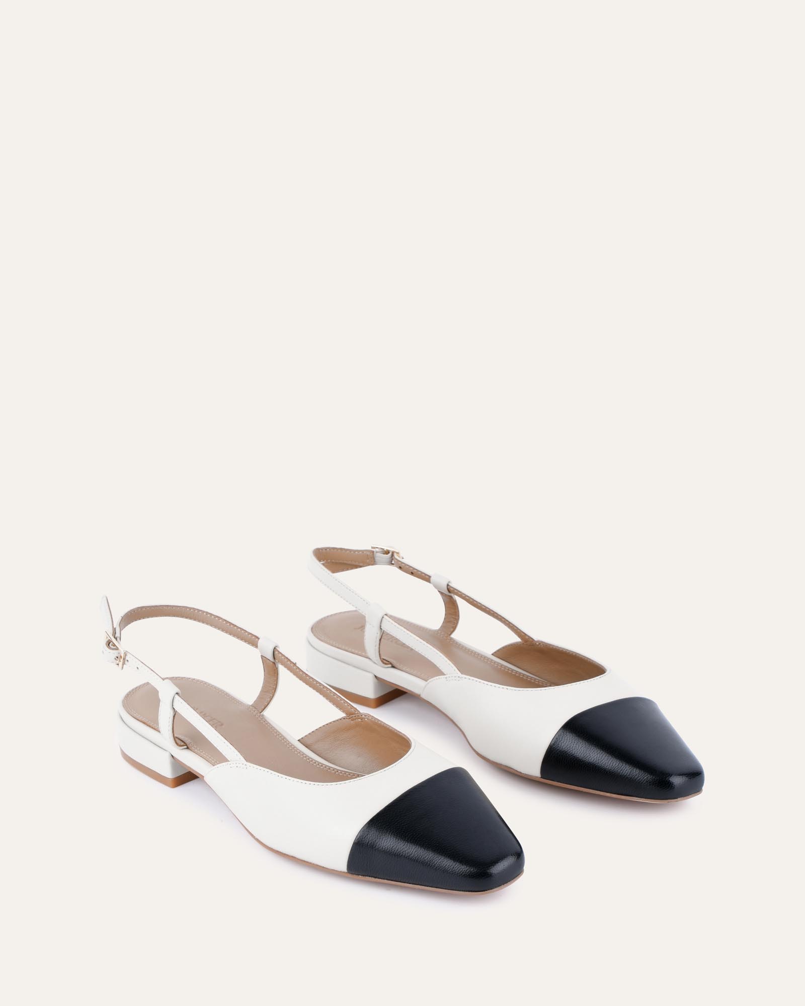 LEAH DRESS FLATS - Comfortable Women's Casual Shoes in Off White & Multi Colors | Perfect for Work, Travel & Everyday Wear