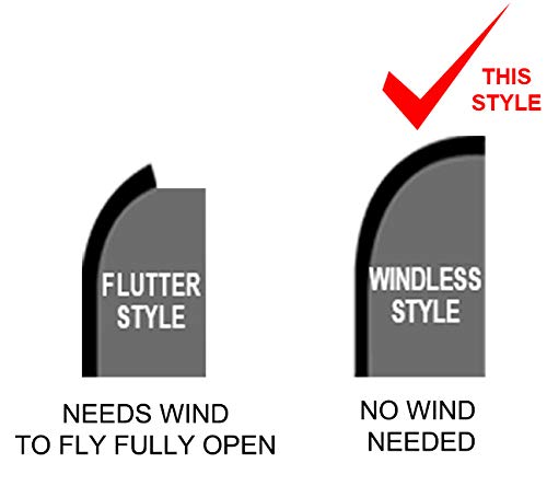 15ft Windless Swooper Feather Flag Kit - Outdoor Advertising & Events