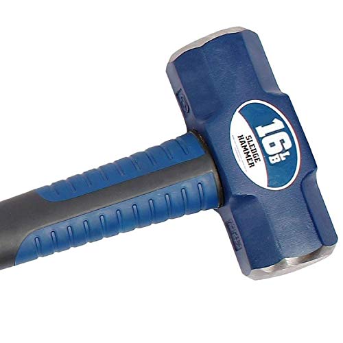 Seymour 41834 16 lb Sledge Hammer with Spiral Anti-Slip Grip & Overstrike Protection - 36