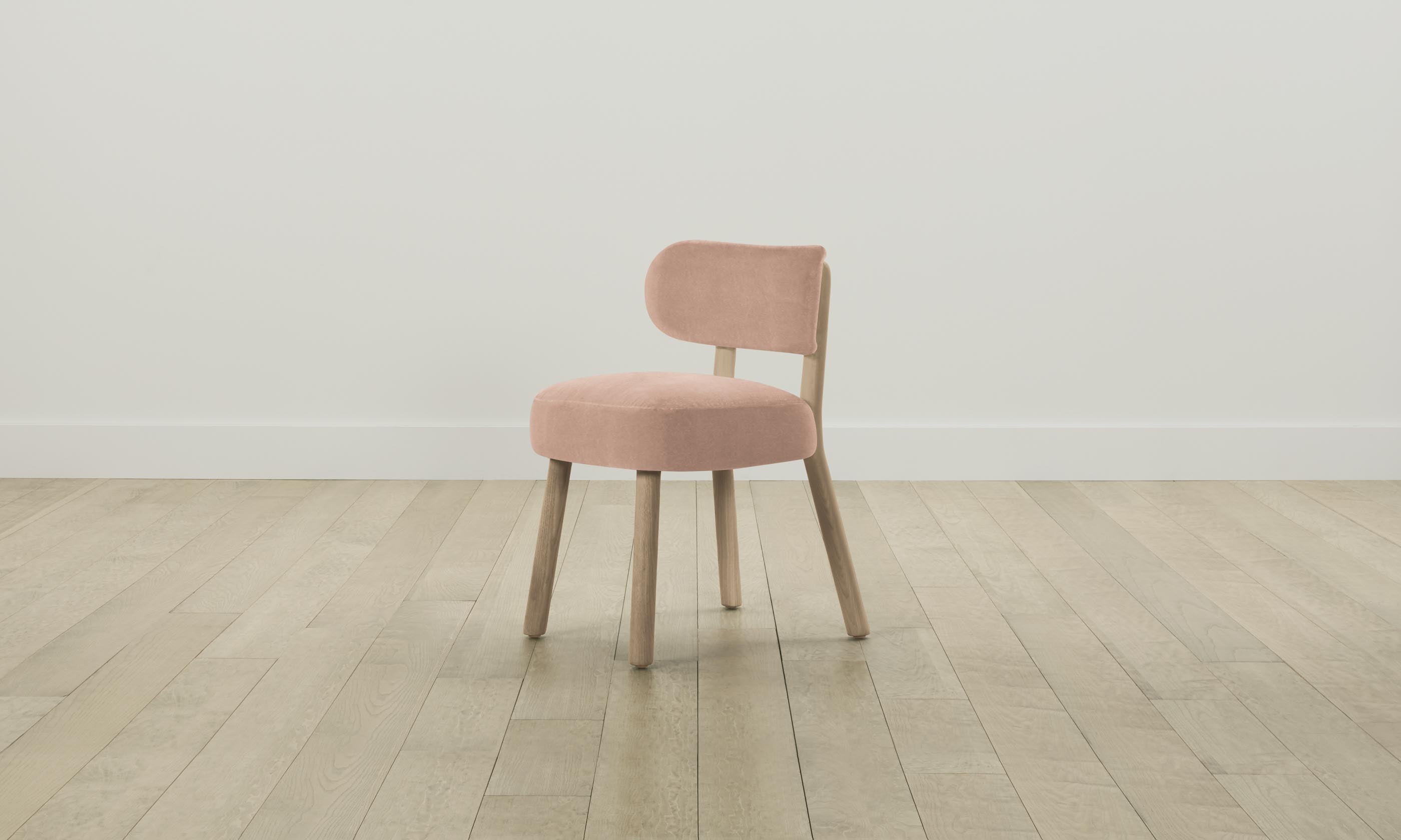Jane Dining Chair - Performance Velvet Upholstery in Dusty Rose | Elegant Modern Dining Room & Kitchen Seating