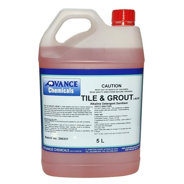 Advanced Chemicals Tiles and Grout Cleaner 5L - Powerful Stain Remover for Bathroom, Kitchen & Floor Tiles - Deep Cleaning Solution for Ceramic, Porcelain & Stone Surfaces