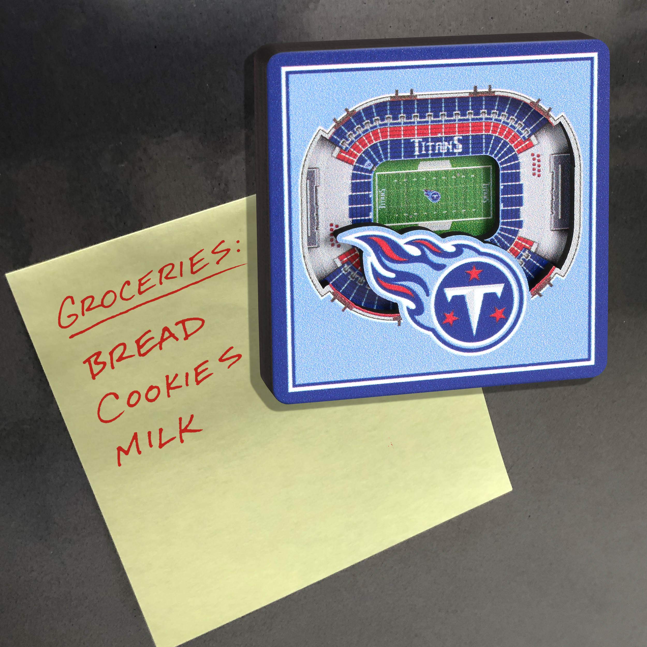 YouTheFan NFL 3D StadiumView Magnet - Officially Licensed Team Logo Magnetic Display for Refrigerators, Lockers & Tailgating - Perfect for Football Fans & Game Day Decor