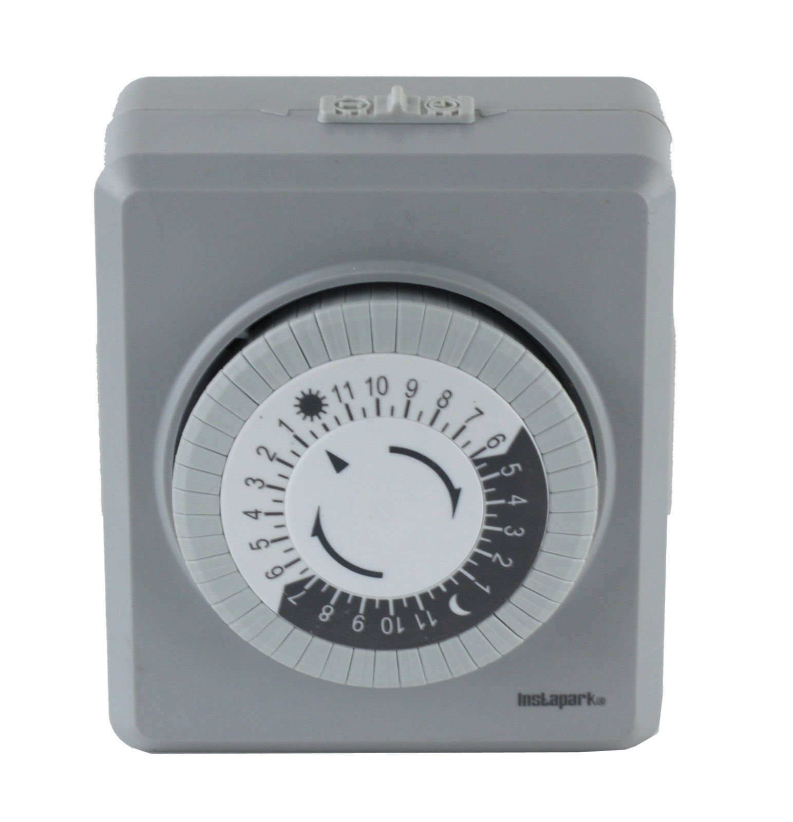 TU19 15 Amp 24-Hour Plug-in Mechanical Wall Timer Switch with Dual 3-Pin Outlets - Perfect for Home Appliances, Holiday Lights & Energy Savings