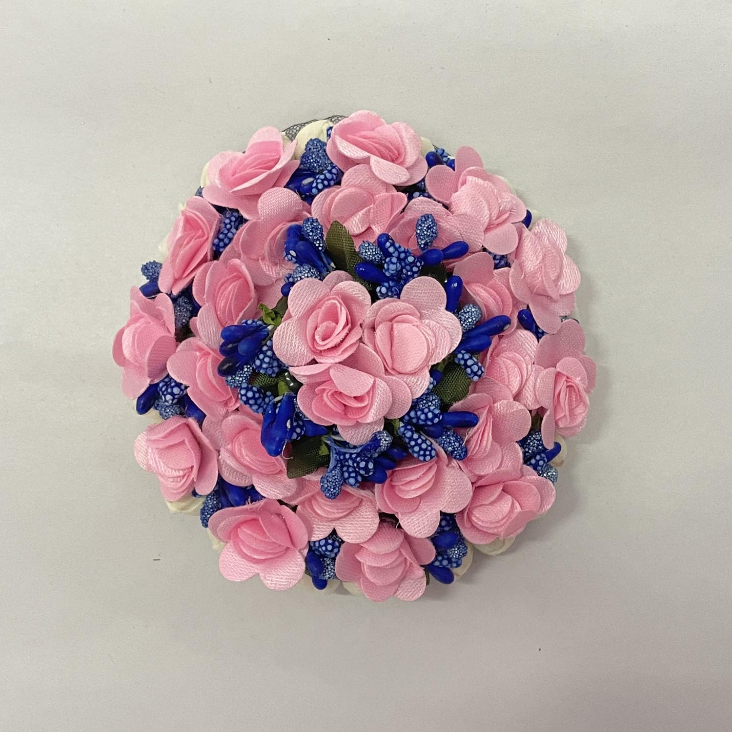 Maahal Bridal Bun Juda Maker Flower Gajra - Women's Hair Accessories for Weddings & Parties (Pink, Pack of 1) | Perfect for Bridal Hairstyles, Indian Festivals & Special Occasions
