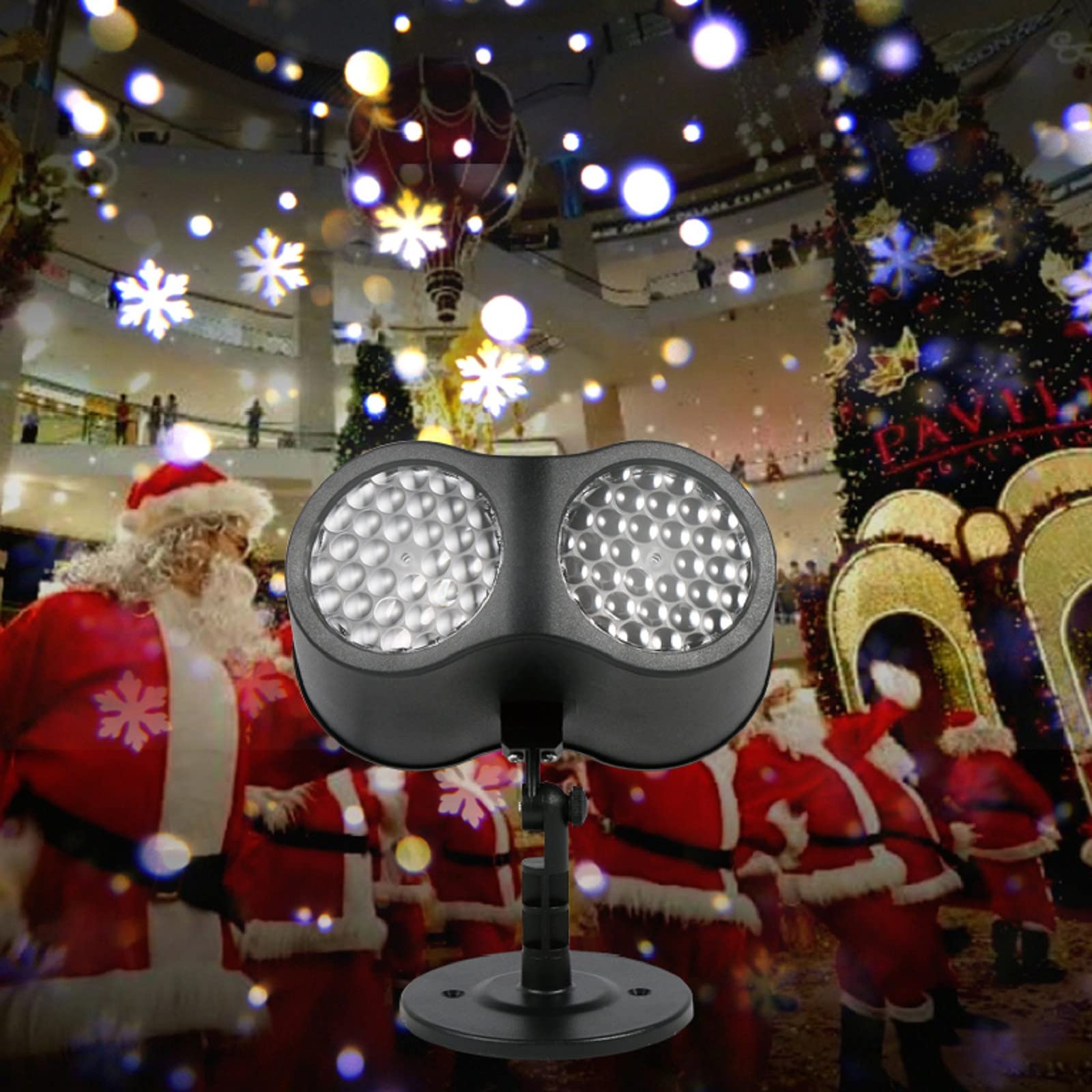 Christmas Snowflake Projector Lights - Waterproof Indoor/Outdoor LED Snowfall Projection Lamp for Holiday Decorations, Parties, Birthdays & Garden - Perfect for Christmas, Winter Wonderland & Festive Home Decor (1 Set)