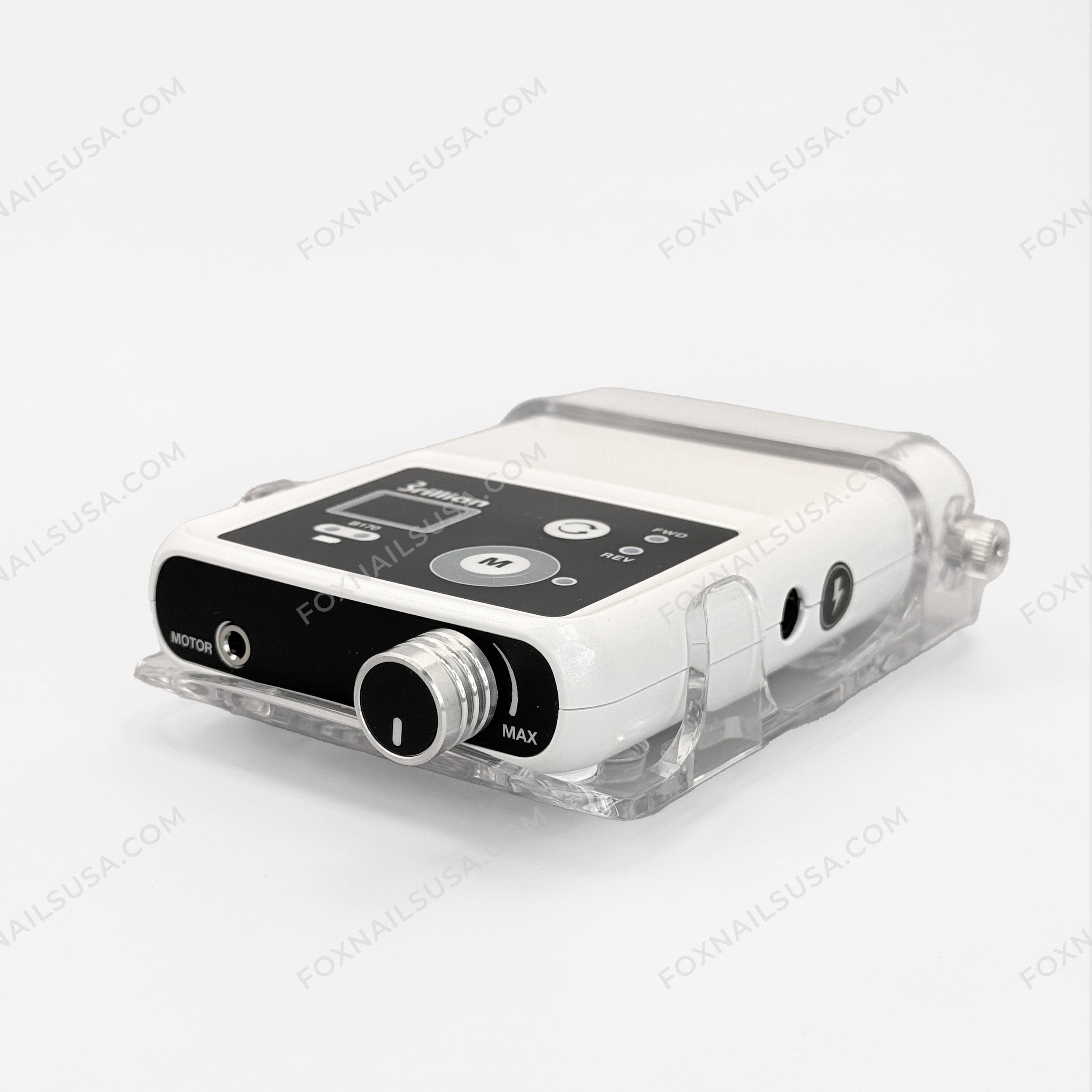 Saeshin Brillian B170 White + H175 Brushless 30,000 RPM Portable Nail Drill Set for Professional Salon & Home Manicure Pedicure