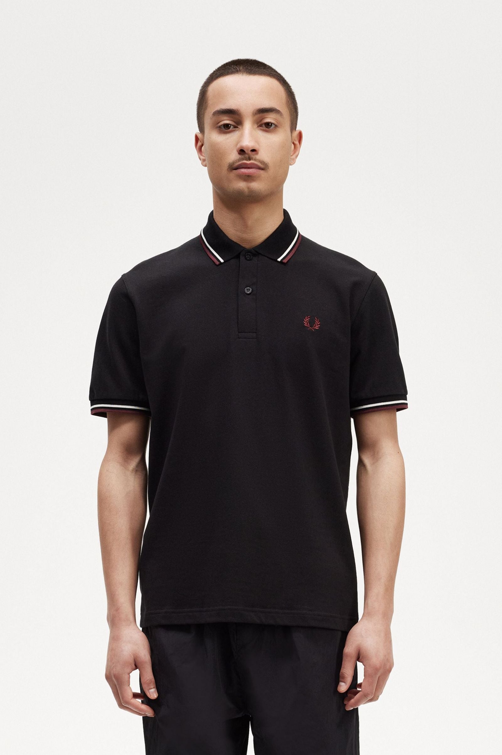 Fred Perry M12 Twin Tipped Polo Shirt - Classic Men's Casual Wear for Golf, Office & Everyday Style