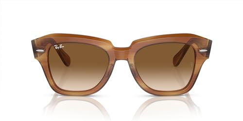 Striped Brown/Clear Gradient Brown