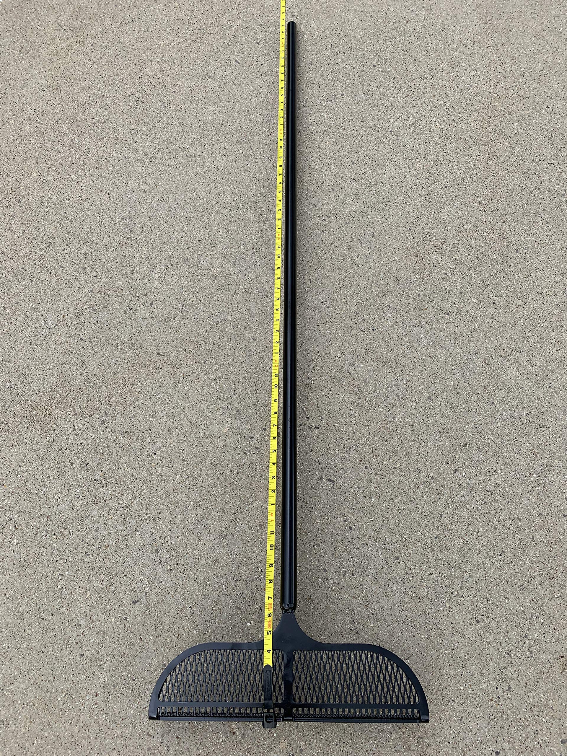 Heavy Duty Welded Full Metal Lake Rake for Sand, Beach, Pond & River - Zebra Mussel Control Tool for Waterfront Maintenance & Weed Removal