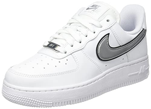 White Metallic Silver Black