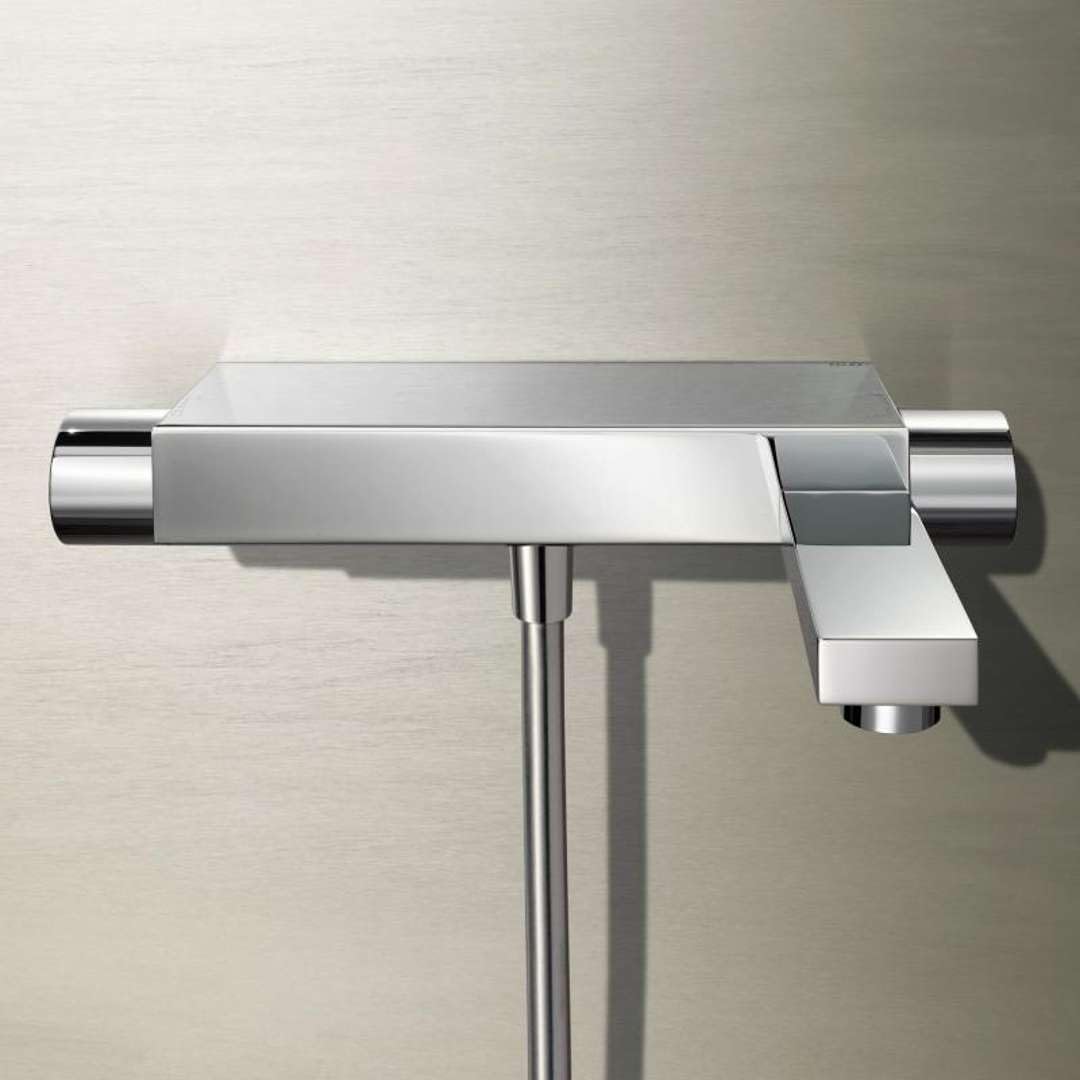 Edition 11 Bath Tub Mixer 51120010100 - Modern Chrome Faucet for Bathtub, Shower & Spa - Perfect for Bathroom Renovation & Luxury Home Upgrades