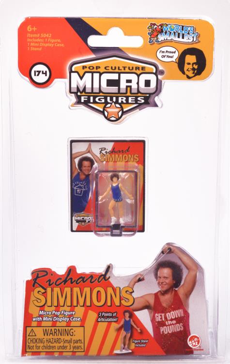 World's Smallest Richard Simmons Micro Action Figure - Perfect for Collectors, Gifts & Fitness Enthusiasts