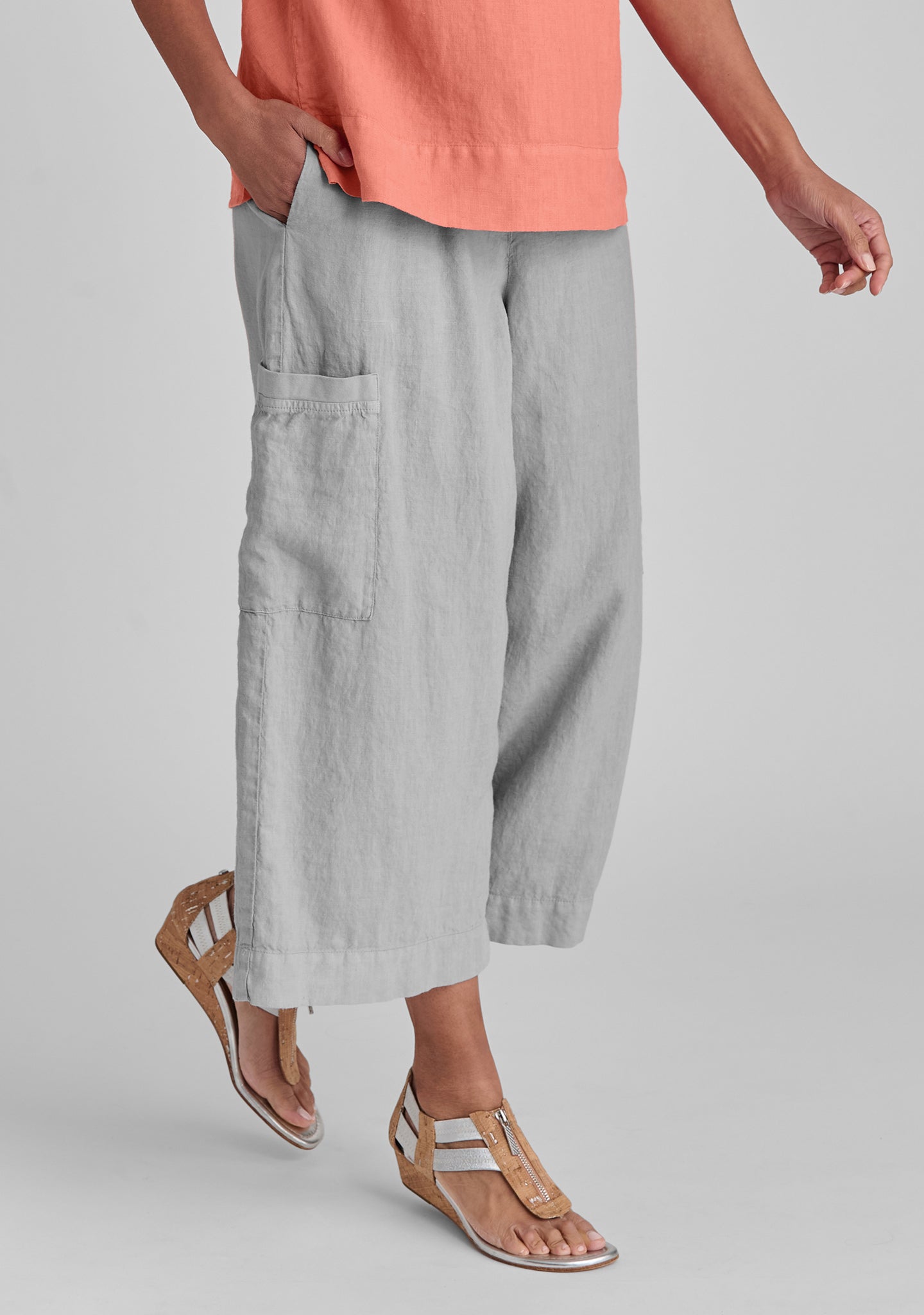 Full Time Linen Drawstring Pants - Comfortable Casual Lounge Pants for Women & Men - Perfect for Yoga, Home Wear, and Summer Vacation