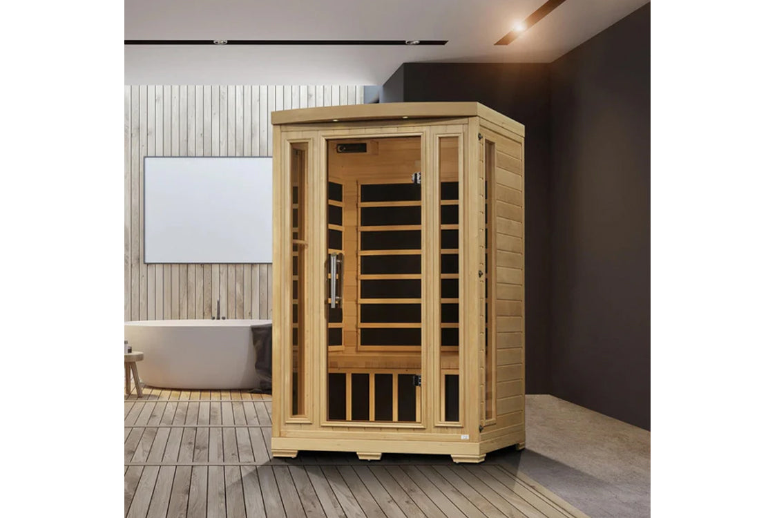 Pro 6 Amanda 2-Person Near Zero EMF Far Infrared Sauna for Home Relaxation & Detox - Perfect for Couples Wellness & Pain Relief