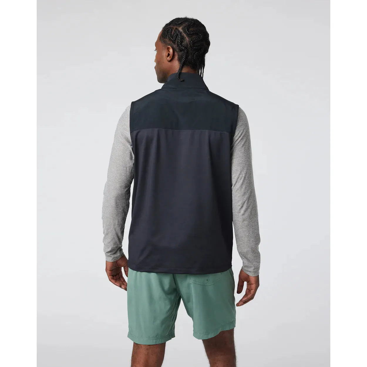 Vuori Men's Sunday Element Vest - Lightweight Water-Resistant Outdoor Running & Hiking Vest for Active Lifestyles