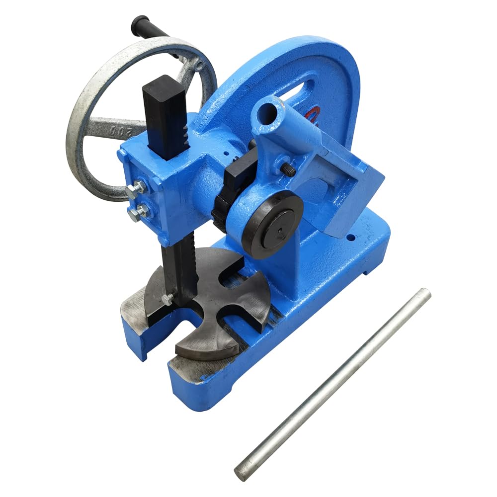 2 Ton Manual Arbor Press - Cast Iron Desktop Ratcheting Press Machine with 8.46