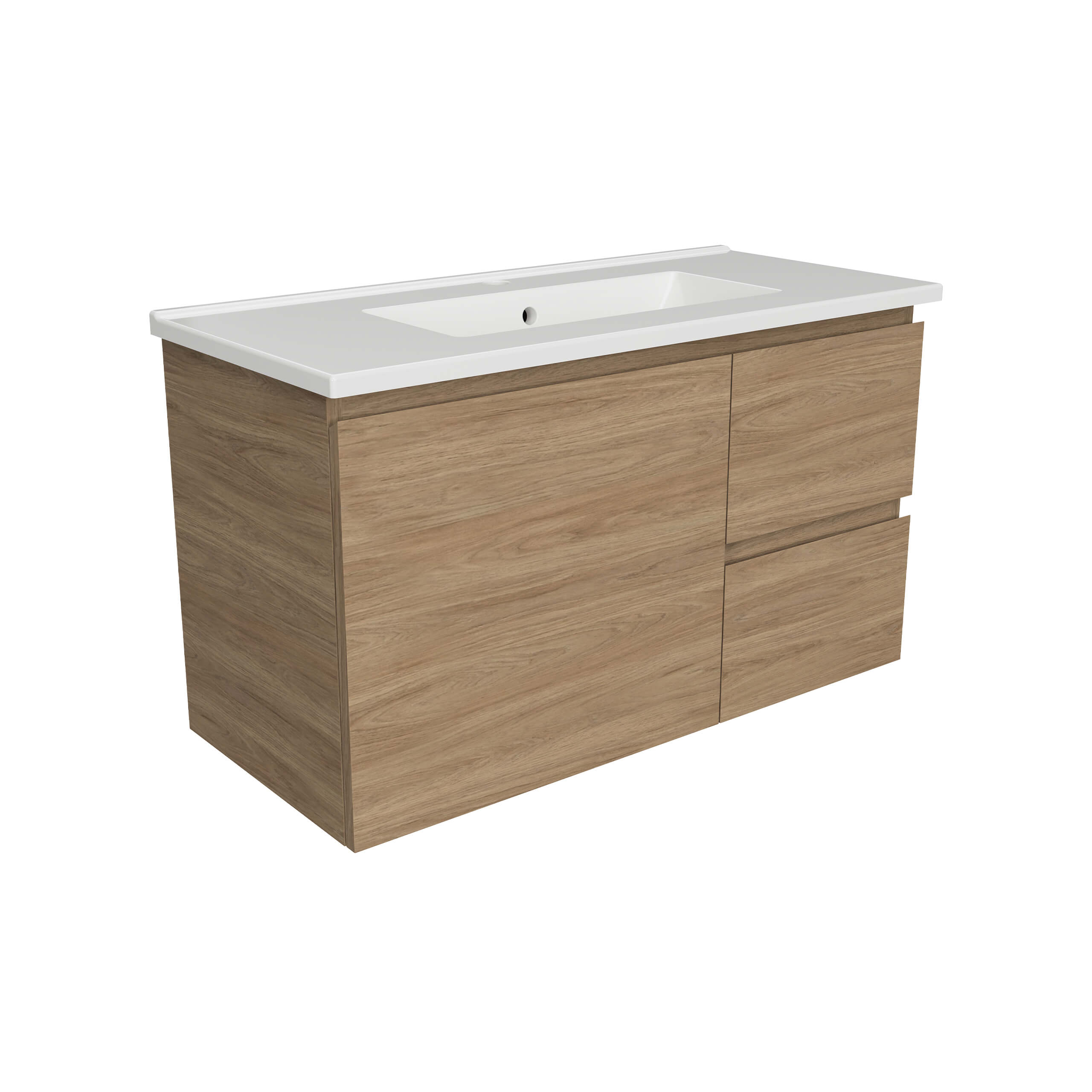Florida Wall-Mounted Bathroom Vanity with Urban Top - Modern Space-Saving Design for Small Bathrooms & Ensuites