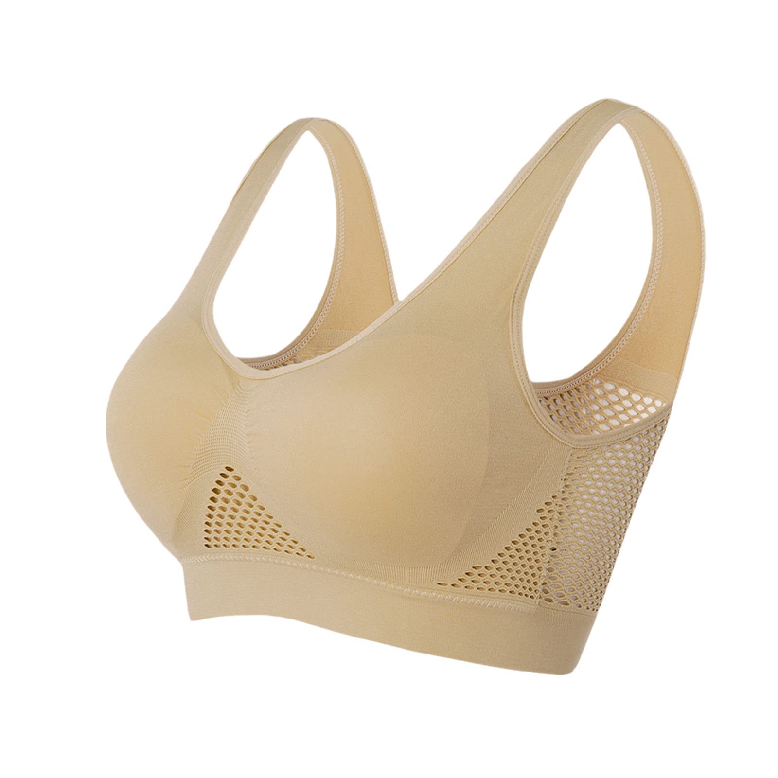Dosurgorn Ladicool Air Bra - Invisible Wireless Comfort Bra for Women, Breathable & Supportive Lift Up Bralette - Perfect for Yoga, Workout, Summer & Everyday Wear