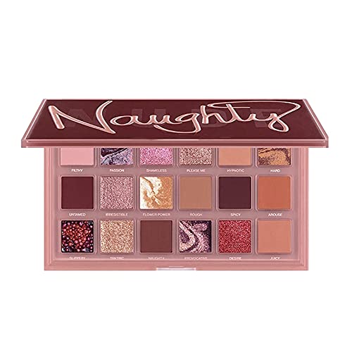 18-Color Glitter Eyeshadow Palette - Long Lasting Rose & Pearly Shades for Stunning Eye Makeup | Perfect for Parties, Weddings & Everyday Glam