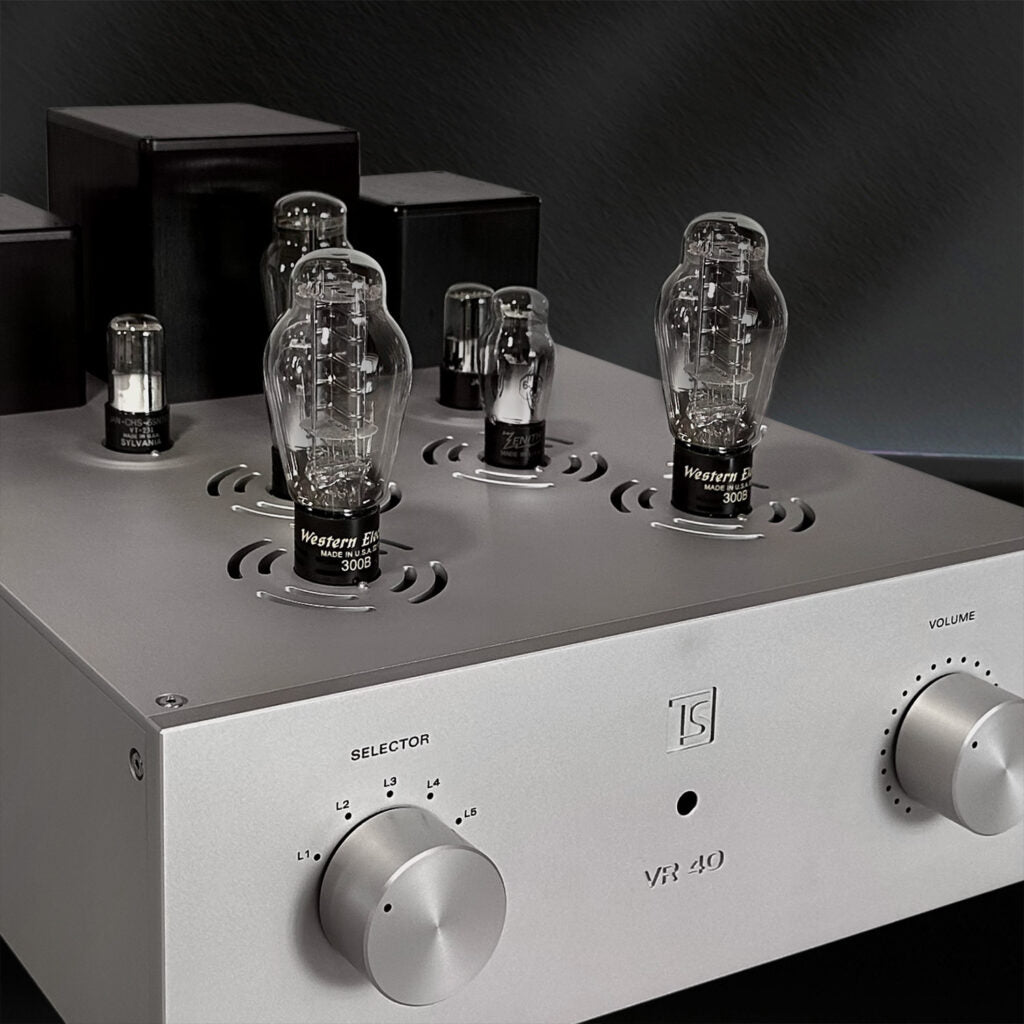 Tobian VR40 Integrated Stereo Amplifier - High Power Home Audio Receiver for Vinyl, CD, Streaming & Home Theater Systems