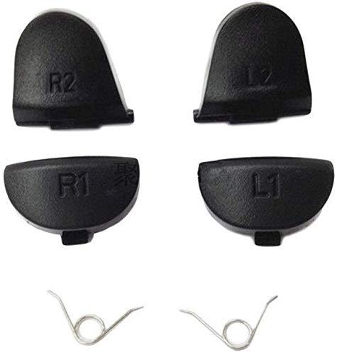 Original PS4 Controller Repair Kit - DualShock 4 L1 R1 L2 R2 Trigger Springs, 2 Thumbsticks, 2 Silicone Caps, 2 Springs, Screwdriver & Conductive Pads - Fix Stick Drift & Button Issues for Sony PlayStation 4 (Perfect for DIY Repairs & Controller Maintenance)