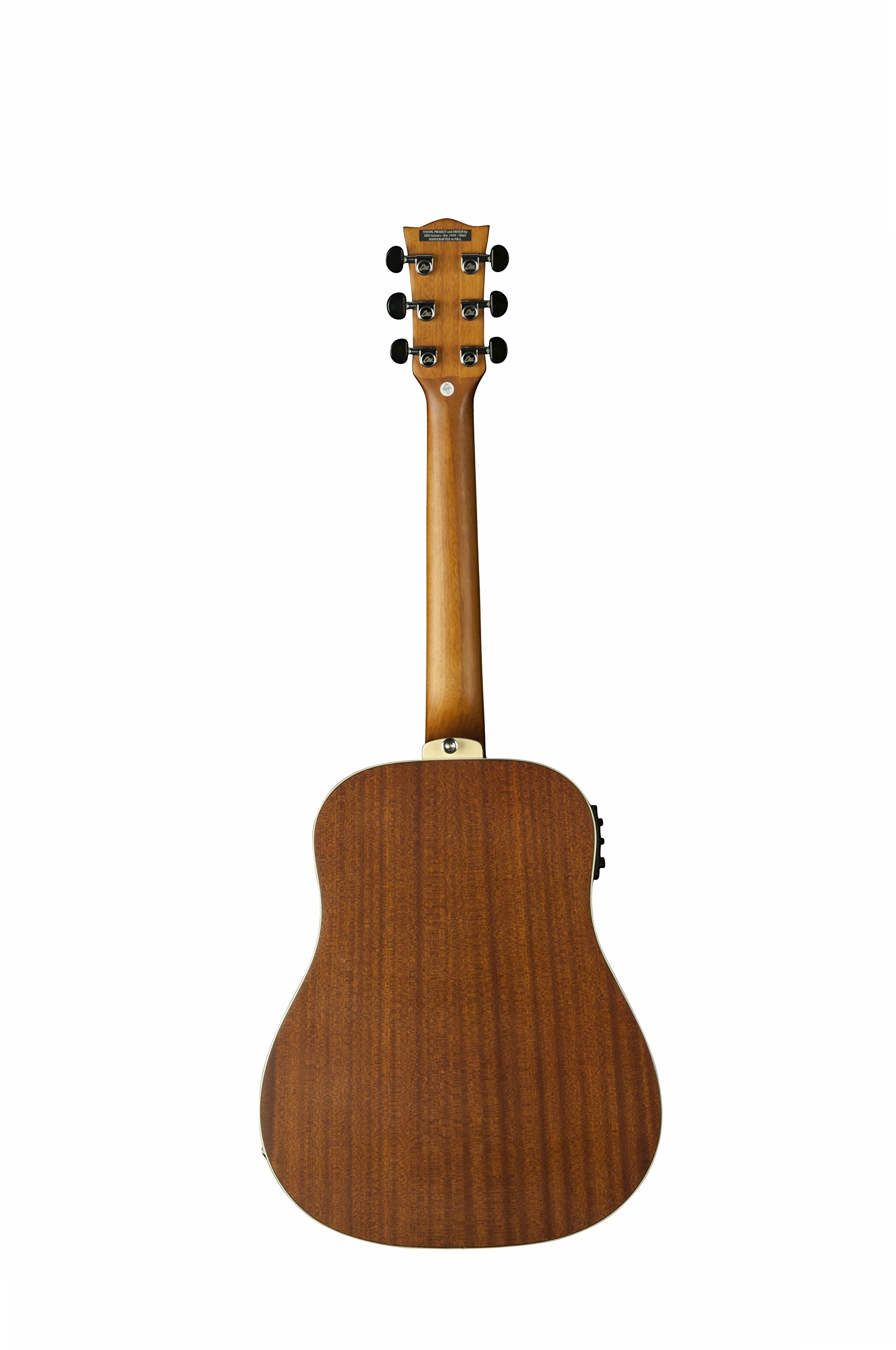 TRI Series Mini Dreadnought Acoustic-Electric Guitar - Honey Burst Finish | Perfect for Travel, Camping & Beginner Guitar Players | High-Quality Sound & Portable Design