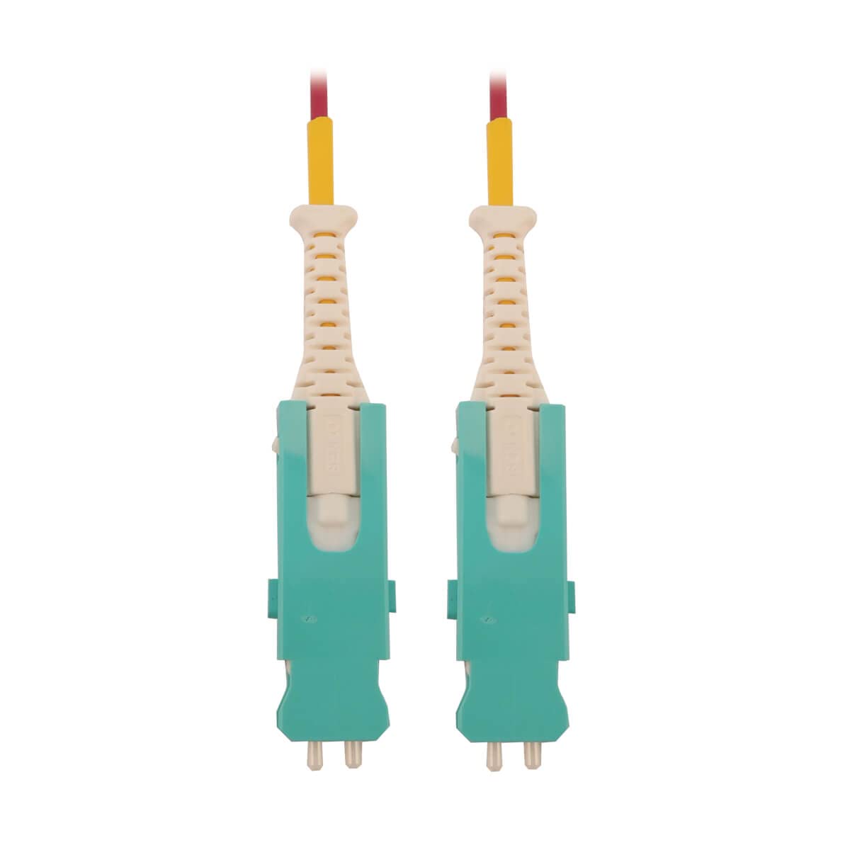 Tripp Lite OM4 400G Multimode Fiber Optic Cable - 50/125 Duplex LSZH, SN-PC Connectors for OSFP/QSFP-DD Transceivers (2M/6.6ft, Magenta) - High-Speed Data Center, Server, Network Infrastructure - Lifetime Warranty (N823S-02M-MG)
