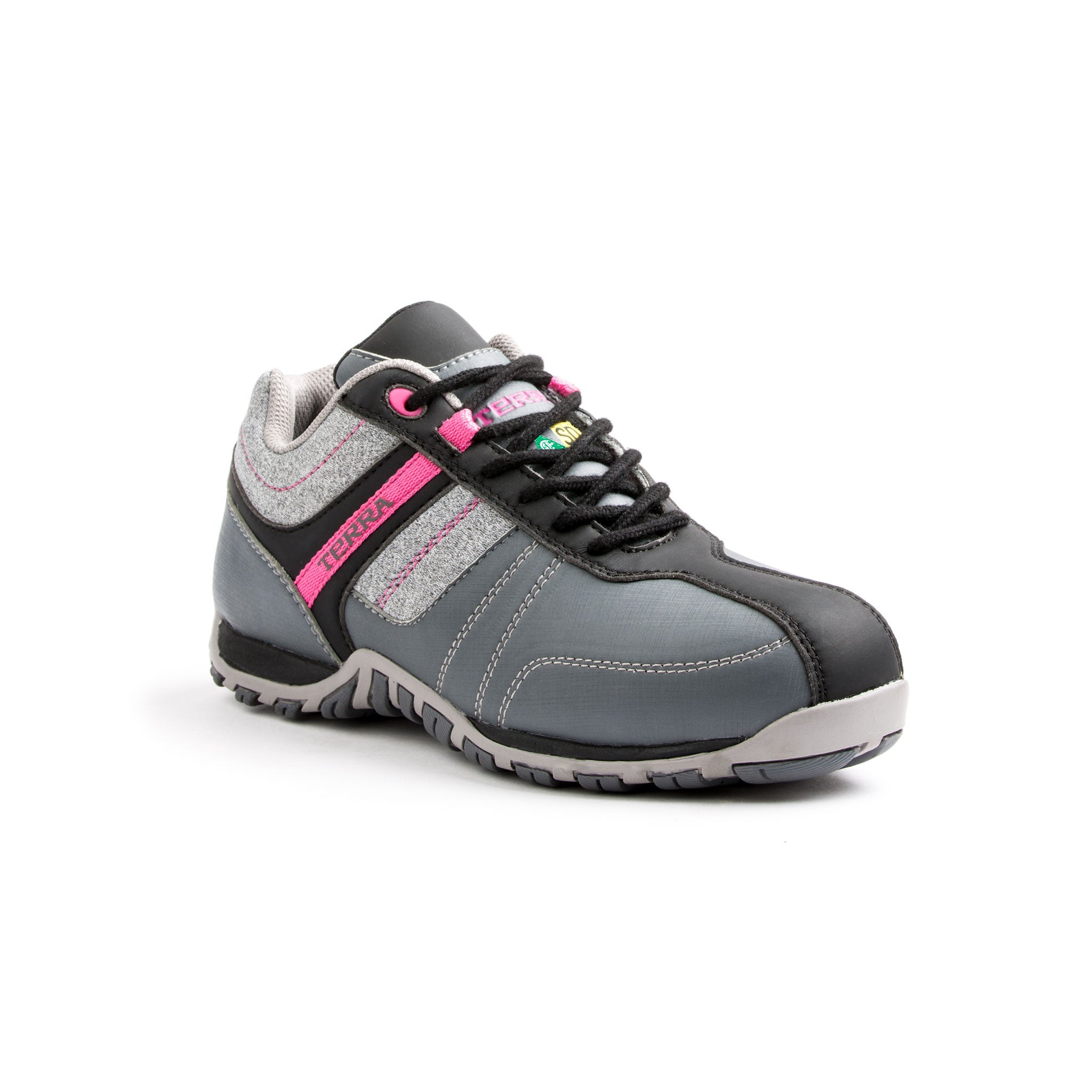 Terra Cora Women's Lightweight Aluminum Toe Athletic Safety Shoes - Comfortable Work Shoes for Nurses, Warehouse & Construction Workers