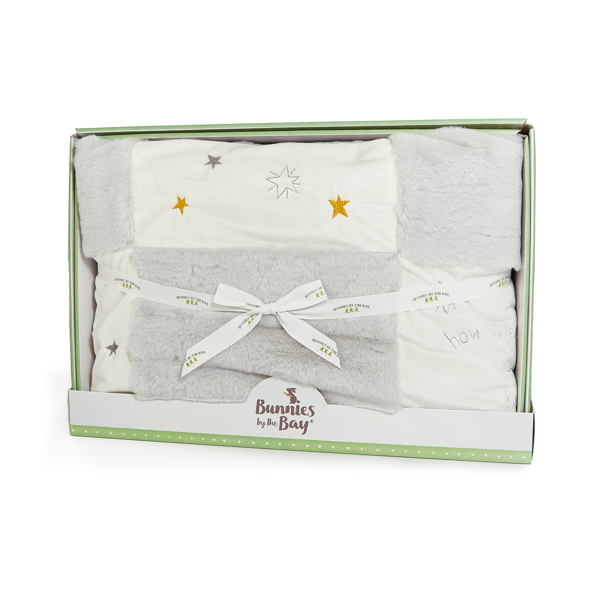 Little Star Deluxe Baby Gift Set - Premium Newborn Essentials for Shower, Christening & 1st Birthday - Soft Blanket, Onesies, Booties & Rattle Set