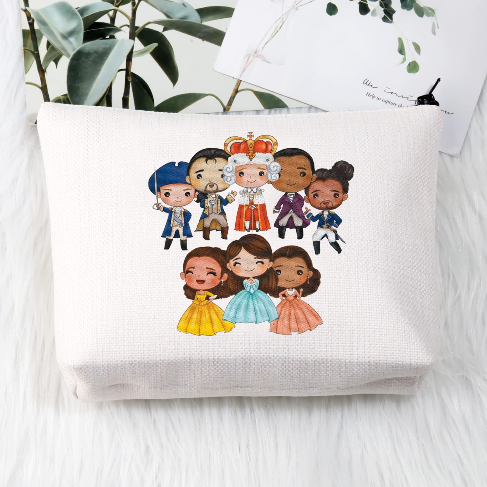 BDPWSS Musical Inspired Cosmetic Bag for Women & Girls - Perfect Gift for Musical Fans - Travel & Makeup Organizer for Theater Lovers