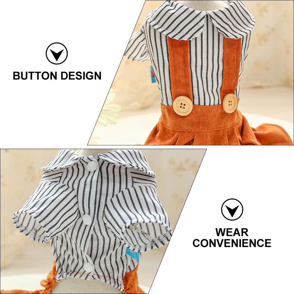Balacoo Corduroy Dog Jacket for Small Dogs - Winter Pet Coat for Pomeranian, Chihuahua, and Cats | Cozy Outfit for New Year, Christmas, and Outdoor Adventures