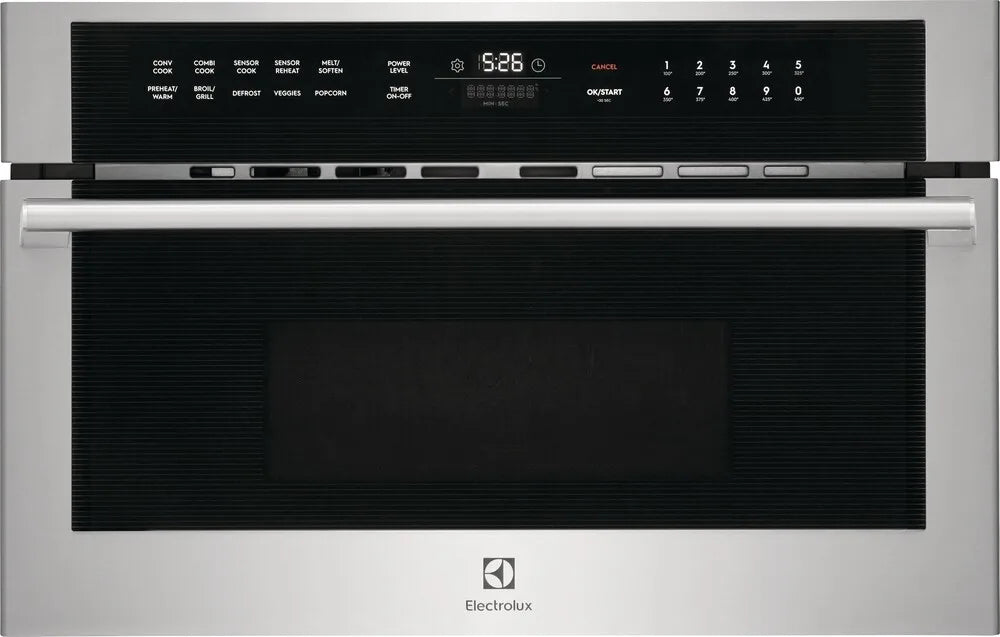 Electrolux EMBD3010AS 30-Inch Built-In Microwave Oven with Drop-Down Door - Stainless Steel - Perfect for Modern Kitchens & Small Spaces