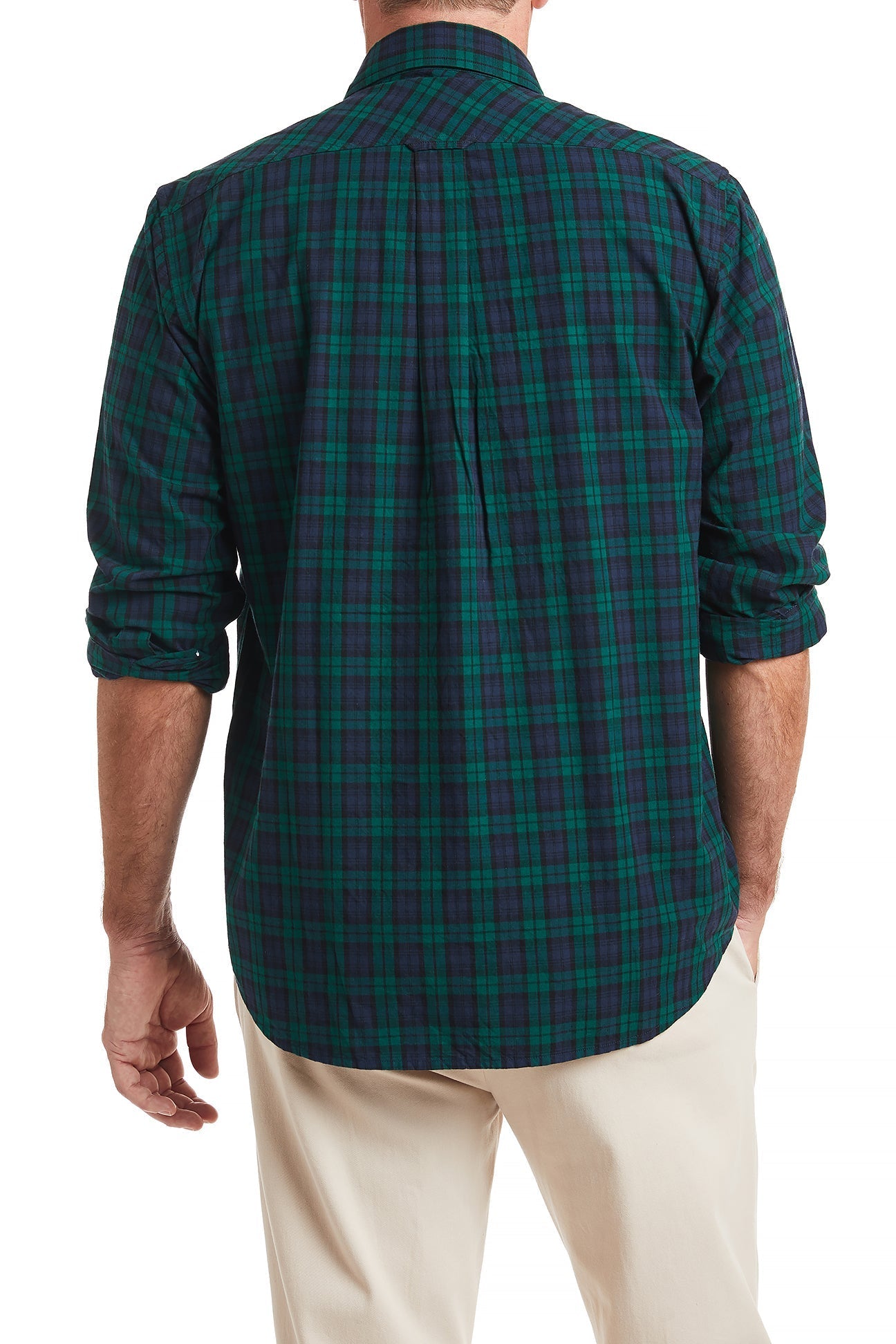 Chase Shirt Blackwatch Tartan Plaid Flannel Shirt for Men - Comfortable Casual Wear for Outdoor Activities and Everyday Style