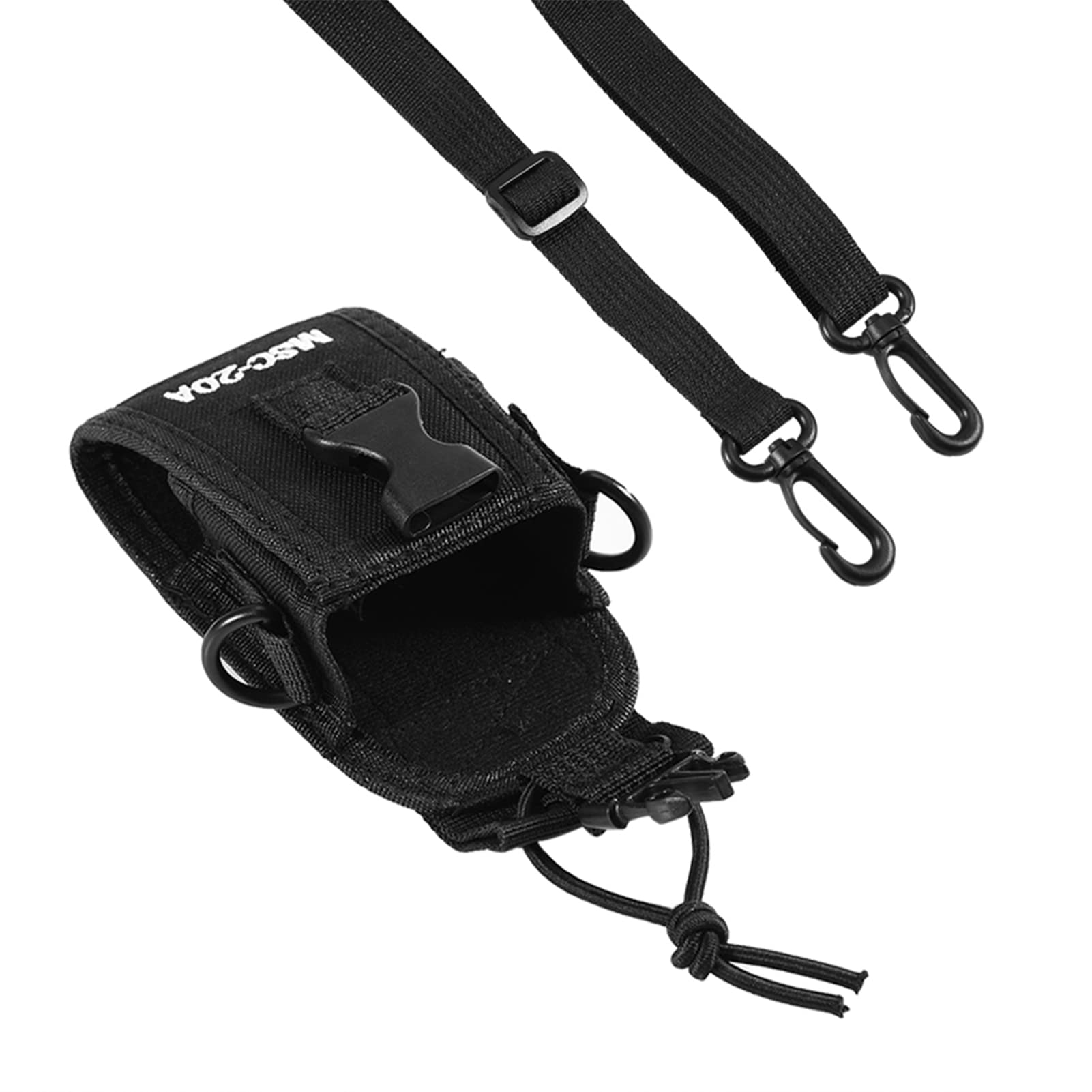 Tactical Radio Pouch - Universal MOLLE Walkie Talkie Holder with Adjustable Strap for Duty Belt, Hunting & Outdoor Activities | Durable Multi-Function Radio Case for Two-Way Radios, Intercom & Communication Gear