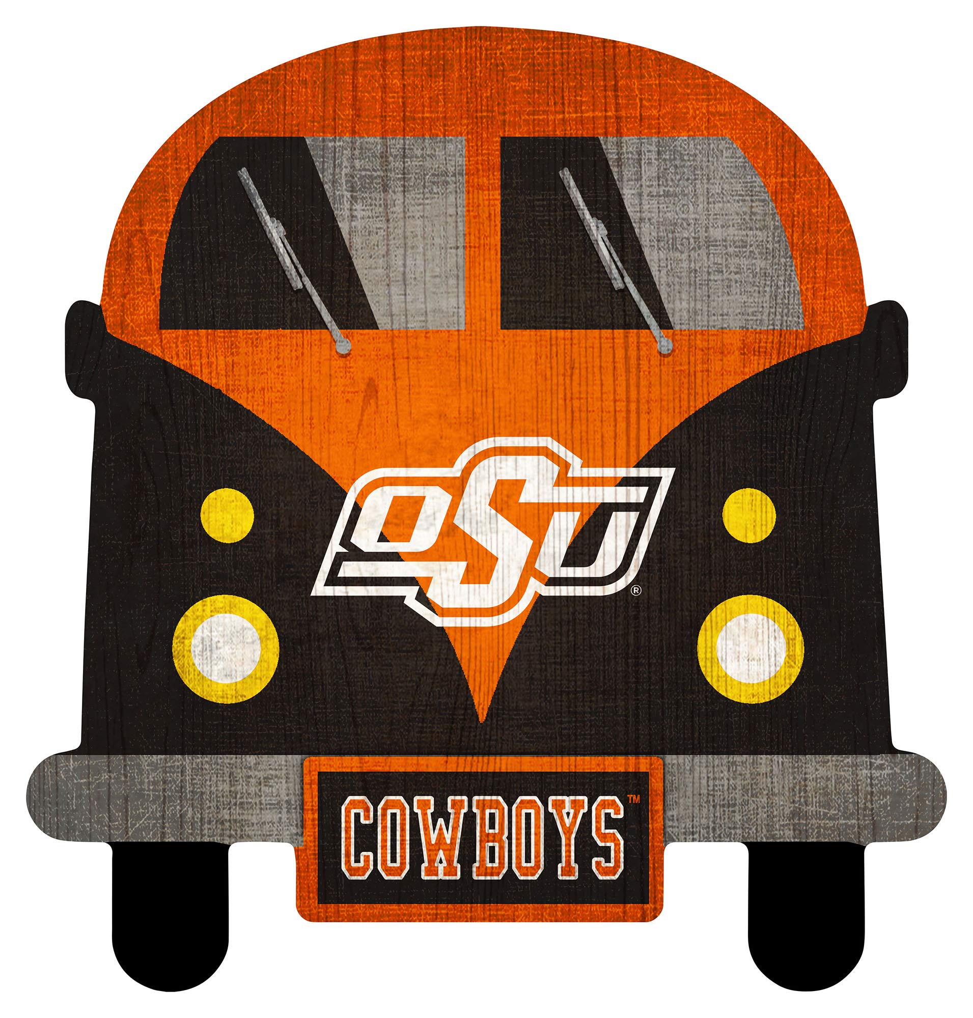 Fan Creations NCAA 12 Inch Team Bus Sign - Officially Licensed College Football Decor for Tailgating, Dorm Room & Game Day Parties