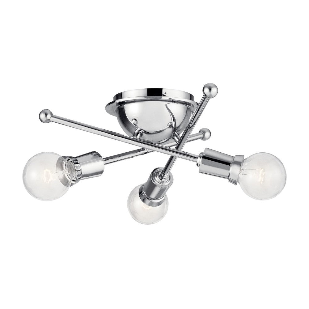 Callaway 3-Light Flush Mount Ceiling Light Fixture - Modern LED Lighting for Bedroom, Kitchen & Hallway