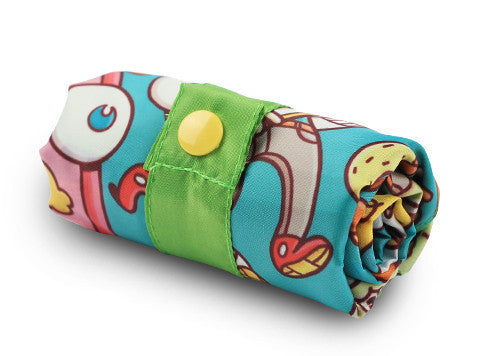 LOQI Tote Bag ARTISTS Collection by BROSMIND - Reusable Shopping Bag with Unique Art Prints - Perfect for Groceries, Beach, Work & Travel