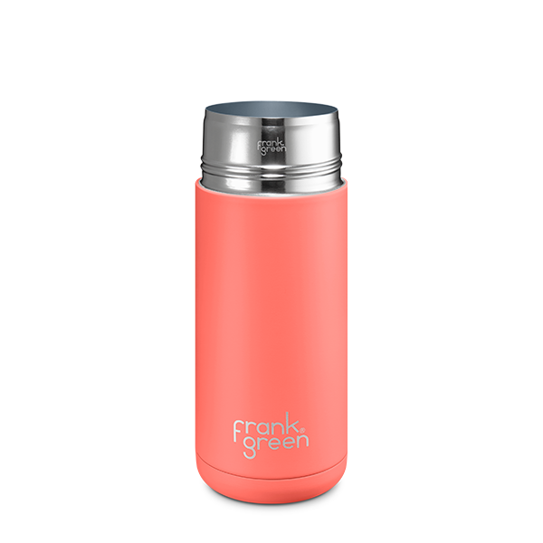 16oz Ceramic Reusable Coffee Cup with Lid - 475ml Insulated Travel Mug for Hot & Cold Drinks - Perfect for Office, Commuting, and Outdoor Activities
