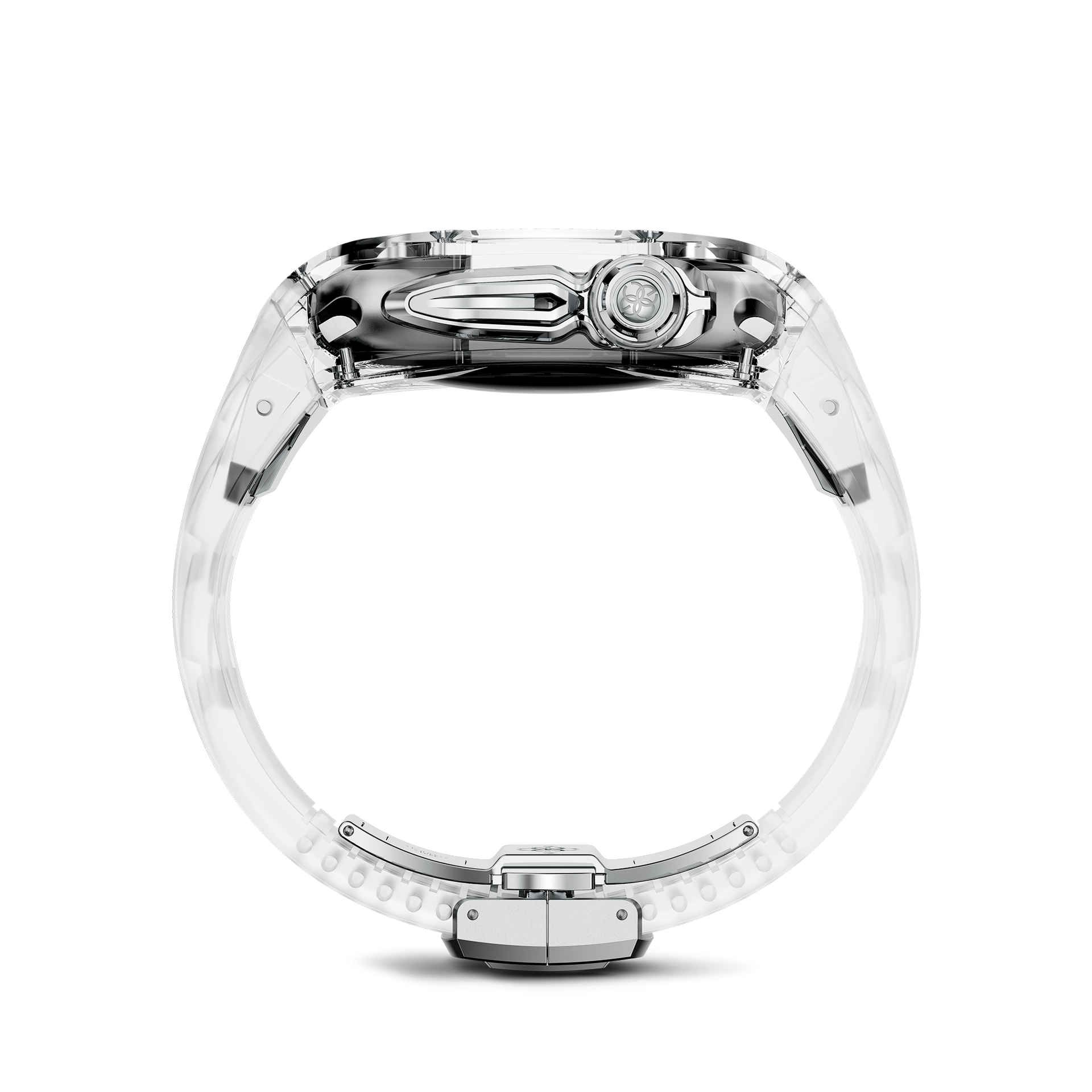 Premium Apple Watch Case - RSTRIII46 Crystal Steel Protective Cover for Workout, Running & Outdoor Activities