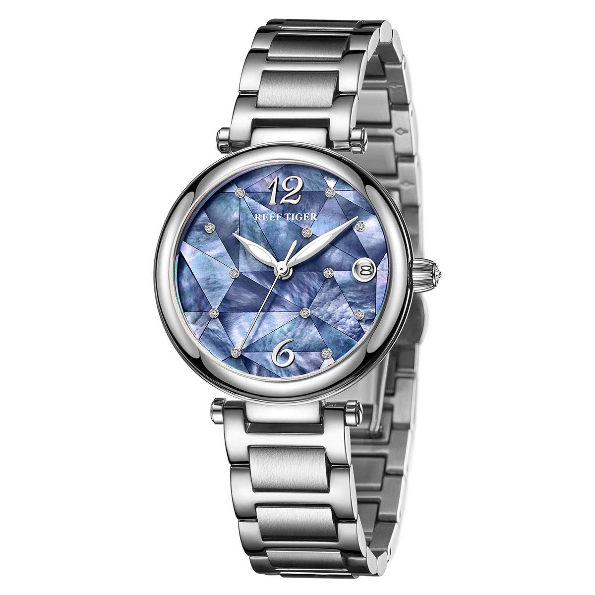 REEF TIGER Luxury Women's Automatic Watch - Stainless Steel Case, Elegant Wristwatch RGA1584 | Perfect for Business, Party & Special Occasions