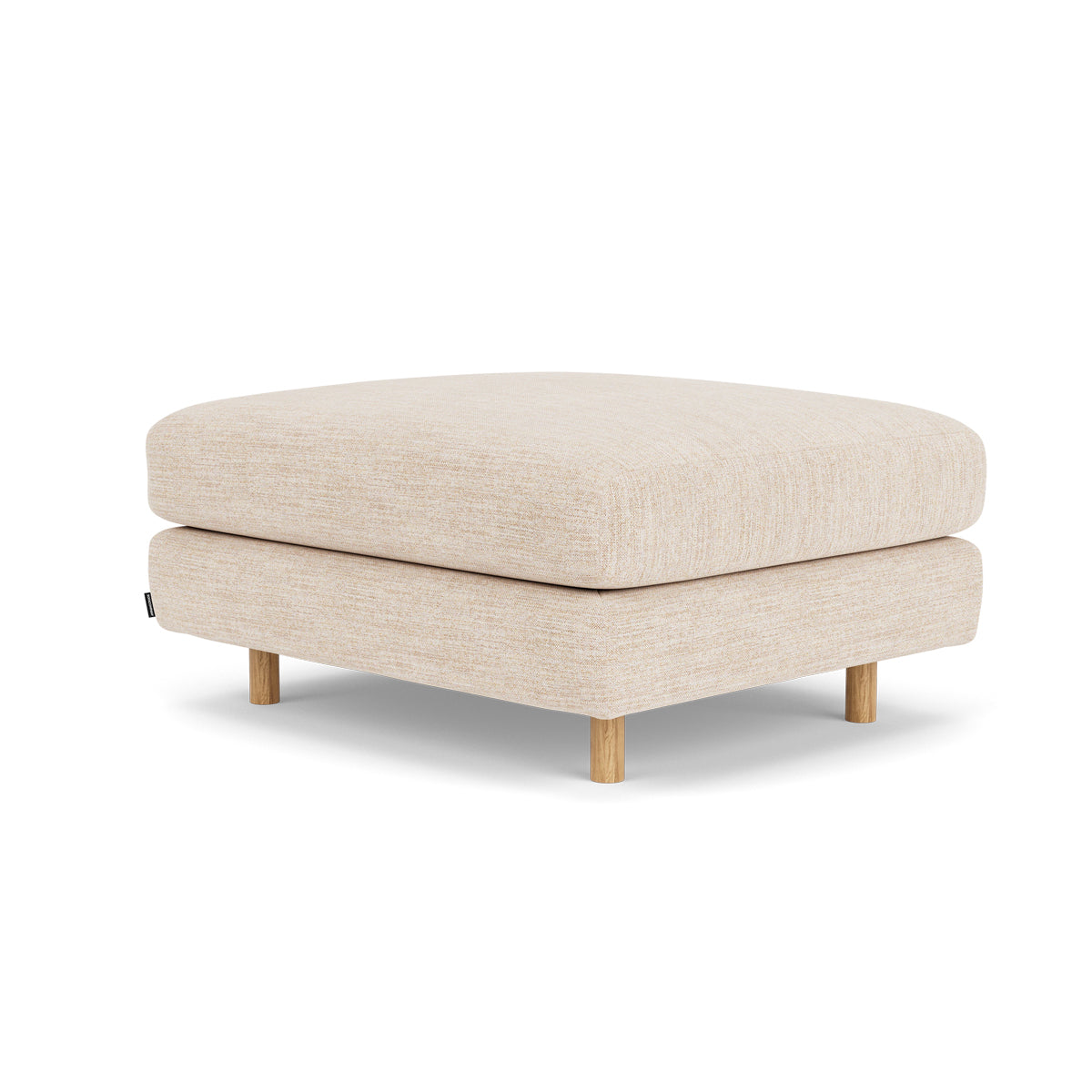 Dylan Fabric Ottoman - Soft and Stylish Footrest, Storage Bench, Living Room Accent Piece - Perfect for Small Spaces, Bedroom, or Lounge Area