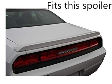 Wicker Bill Tall Spoiler Compatible with Dodge Challenger 2008-2014 SRT, RT, SRT-8, SXT, SE Models | High-Quality USA Made | Enhance Style & Aerodynamics for Racing & Street Performance