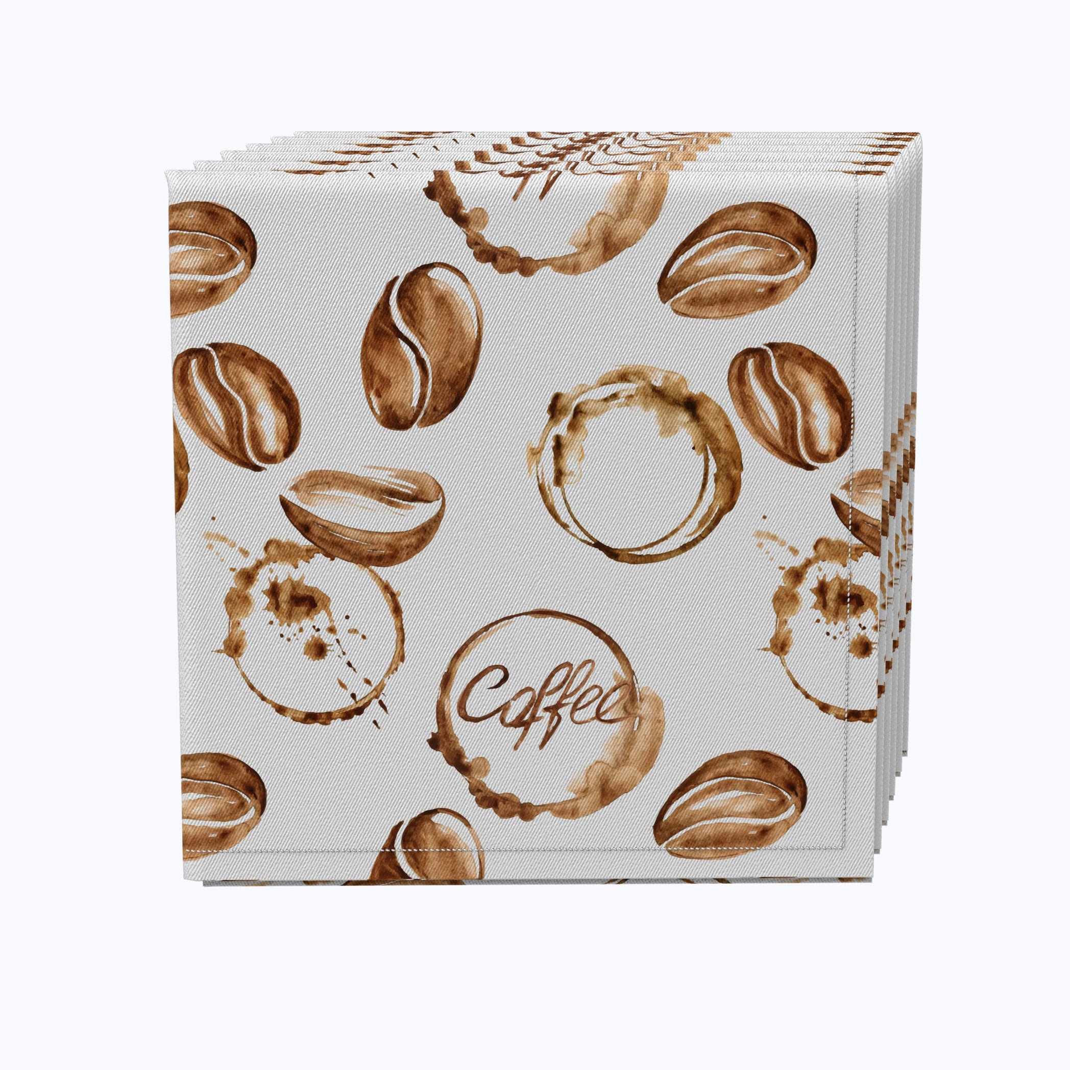 Premium Coffee Shop Print Napkins - 100% Biodegradable, Bulk Pack of 500 - Perfect for Cafes, Restaurants & Home Use - Elegant Coffee-Themed Design for Everyday Dining & Special Occasions