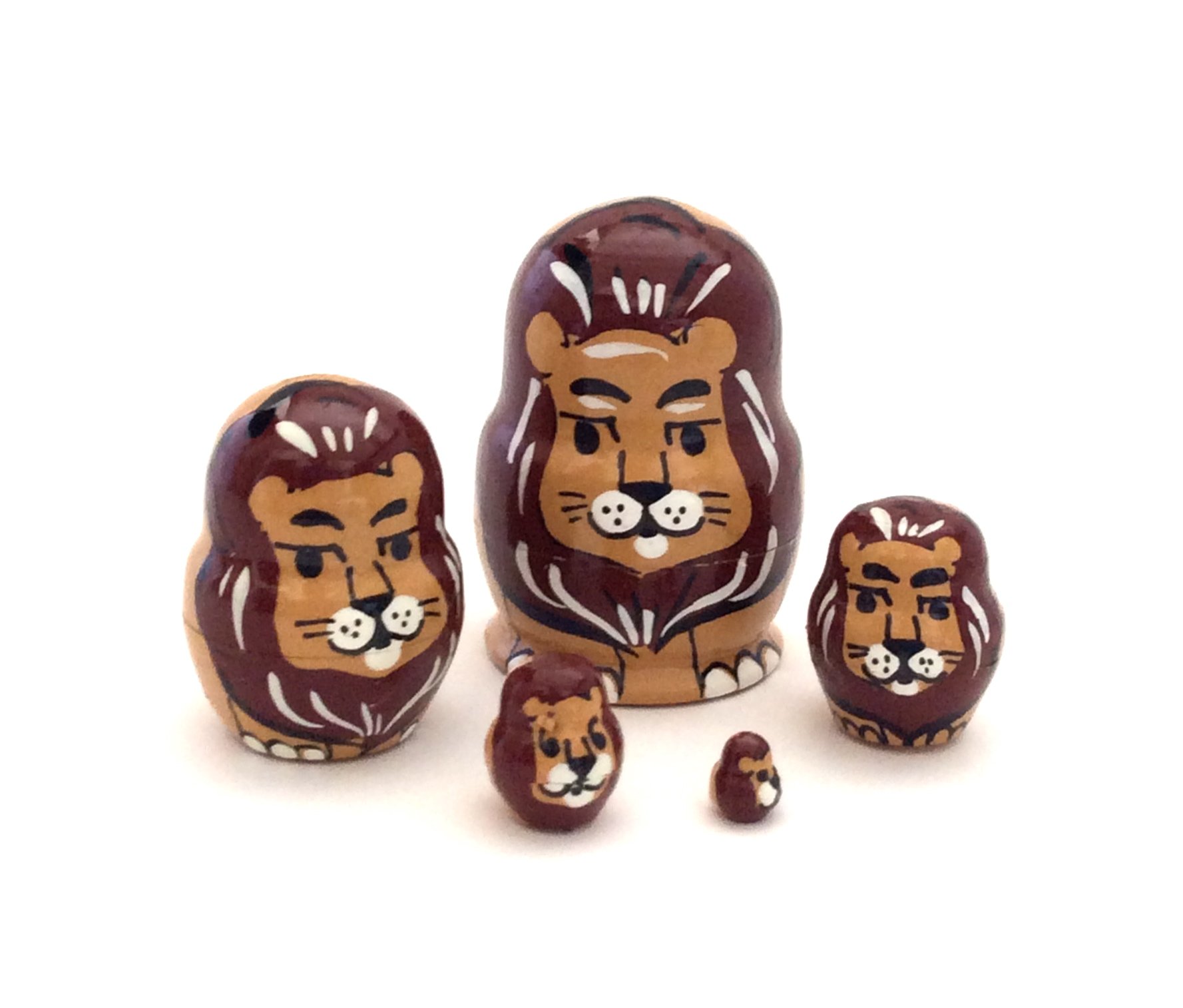 Hand-Painted Russian Matryoshka Nesting Dolls Pin/Brooch - Traditional Folk Art Collectible for Women's Jackets, Scarves & Hat Accessories