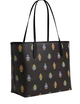 Coach Cosmic City Tote Bag in Signature Canvas with Robot Print - Stylish Designer Handbag for Women, Perfect for Work, Travel & Everyday Use